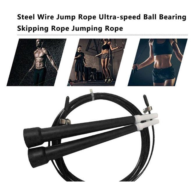 Stock Adjustable Steel Wire Skipping Jump Rope Crossfit Fitness Equipment