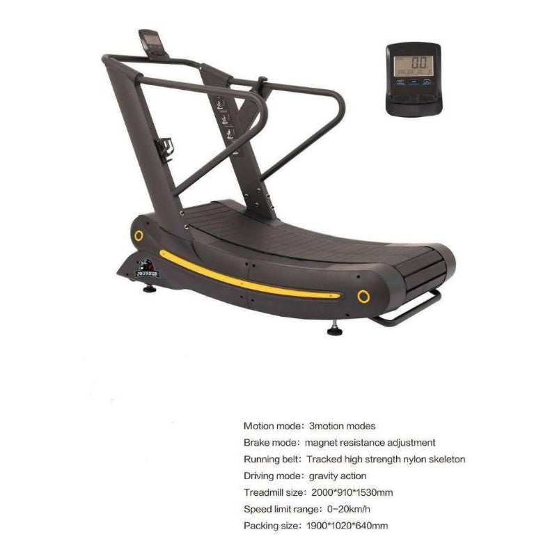 Air Runner Non-Motorised Curve Treadmill Curved