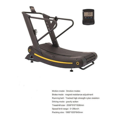 Air Runner Non-Motorised Curve Treadmill Curved