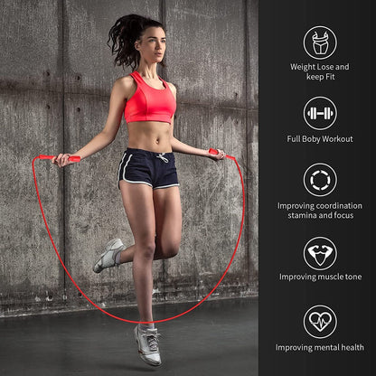 Speed Skipping Rope PVC Fitness Weight Loss Portable Jump Unisex Children Adult Fitness Crossfit Boxing Jumping Rope