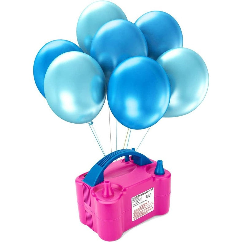 Electric Air Balloon Pump, Portable Dual Nozzle Electric Balloon Blower Air Pump Balloons Inflator