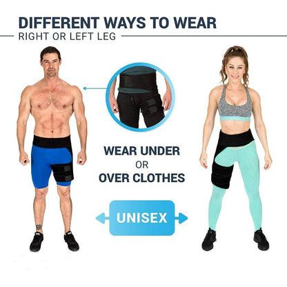 Hip Brace for Sciatica Pain Relief SI Belt Sacroiliac Belt Hip Pain Compression Wrap for Thigh Hamstring Joints Arthriti
