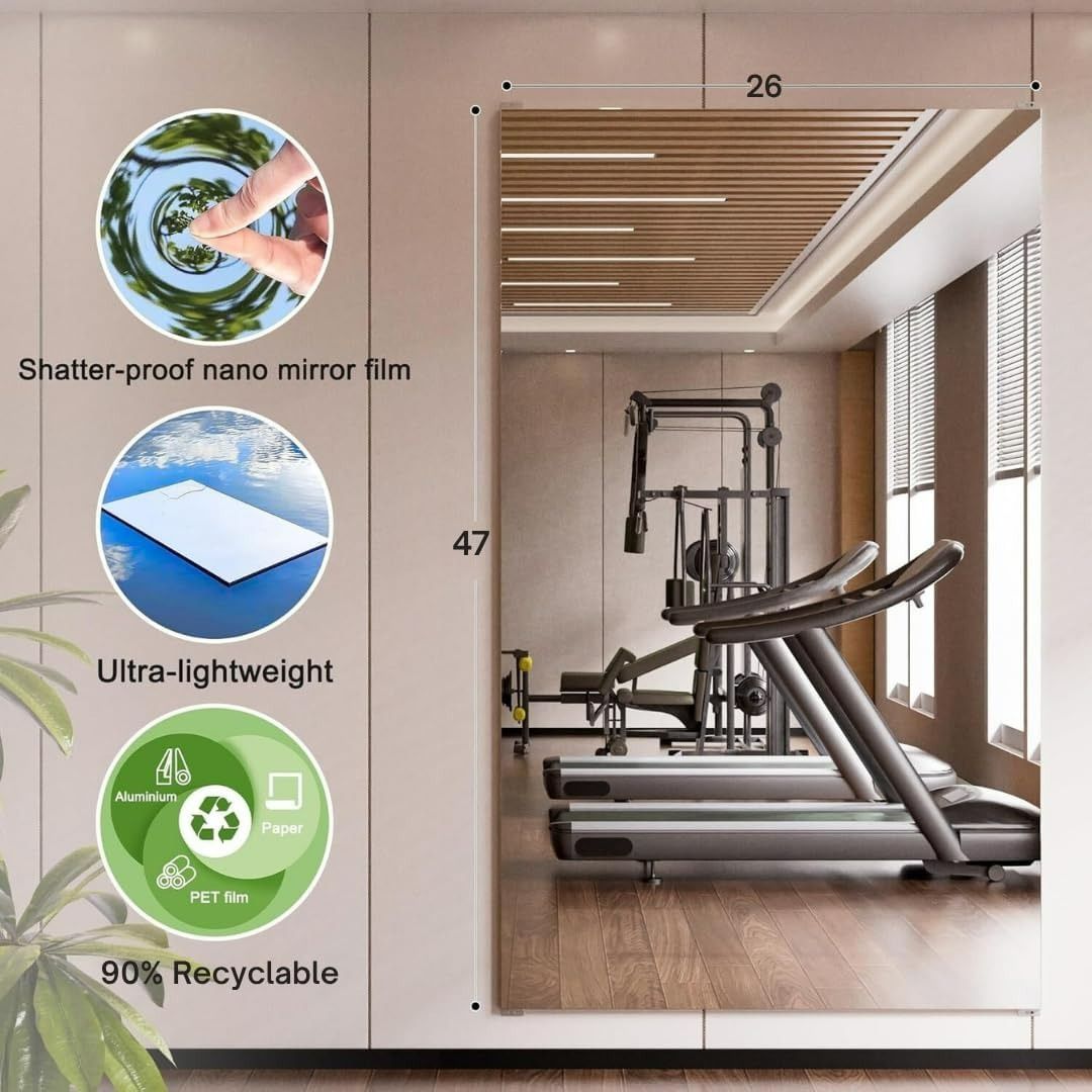 Prismatek Safe Mirror Wall Glassless