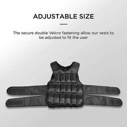 Moamoaboa Weight Vest - 20kg, Adjustable Weighted Vest Weight Loss Running Gym Training