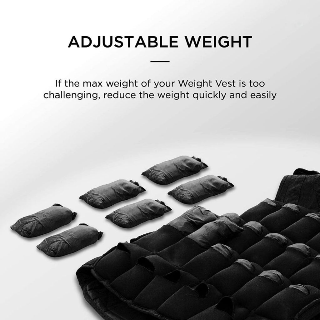 Moamoaboa Weight Vest - 20kg, Adjustable Weighted Vest Weight Loss Running Gym Training