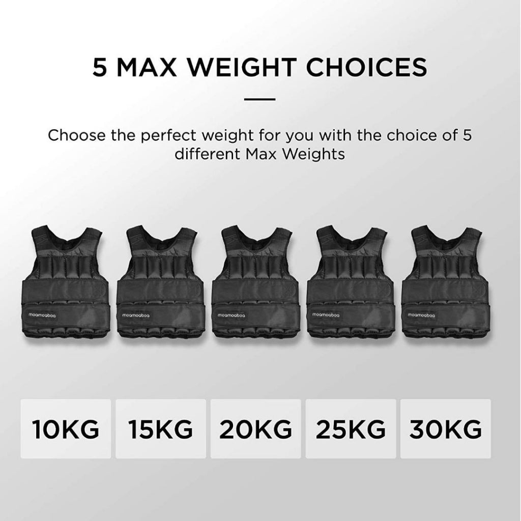 Moamoaboa Weight Vest - 20kg, Adjustable Weighted Vest Weight Loss Running Gym Training
