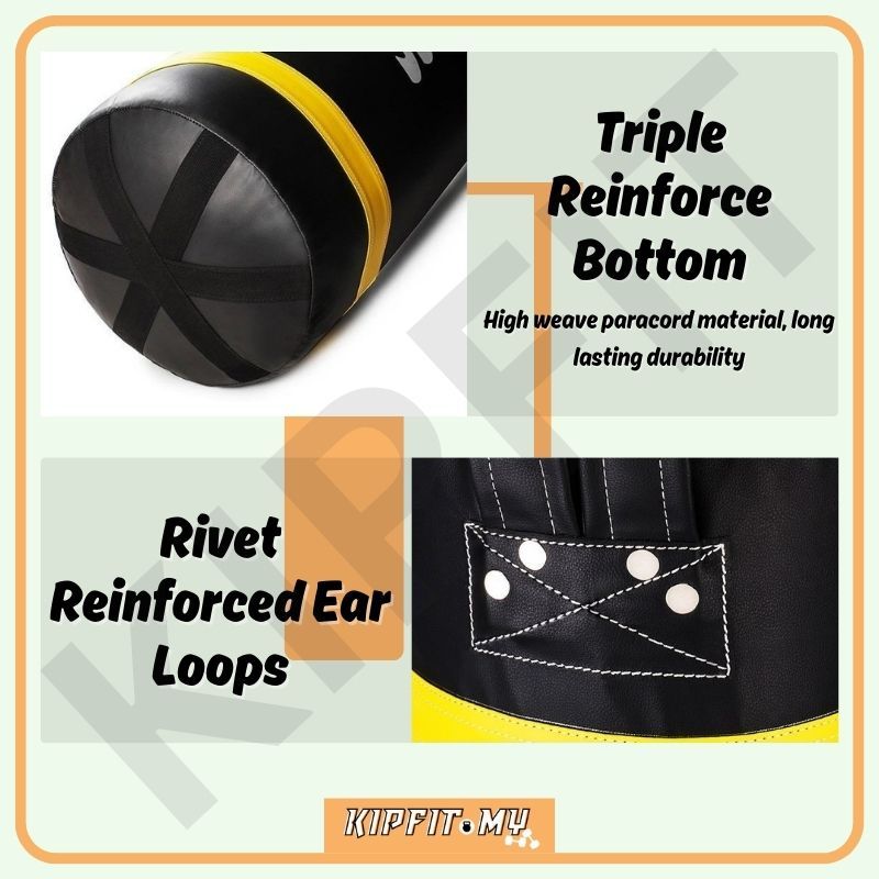MMB Punching Heavy Bag – Boxing Sandbag Punching Bag Perfect for MMA, Taekwondo & Combat Sports拳击沙包袋