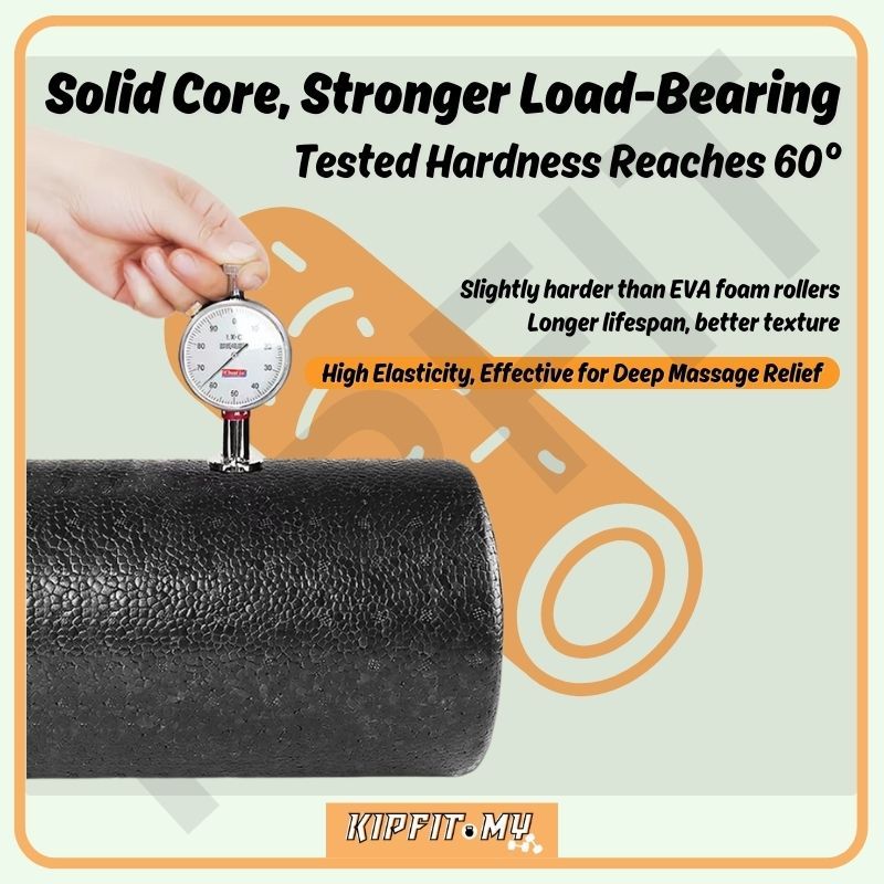 High-Density Round Foam Roller – EPP Hard Yoga Roll for Muscle Relief 泡沫轴 瑜伽柱