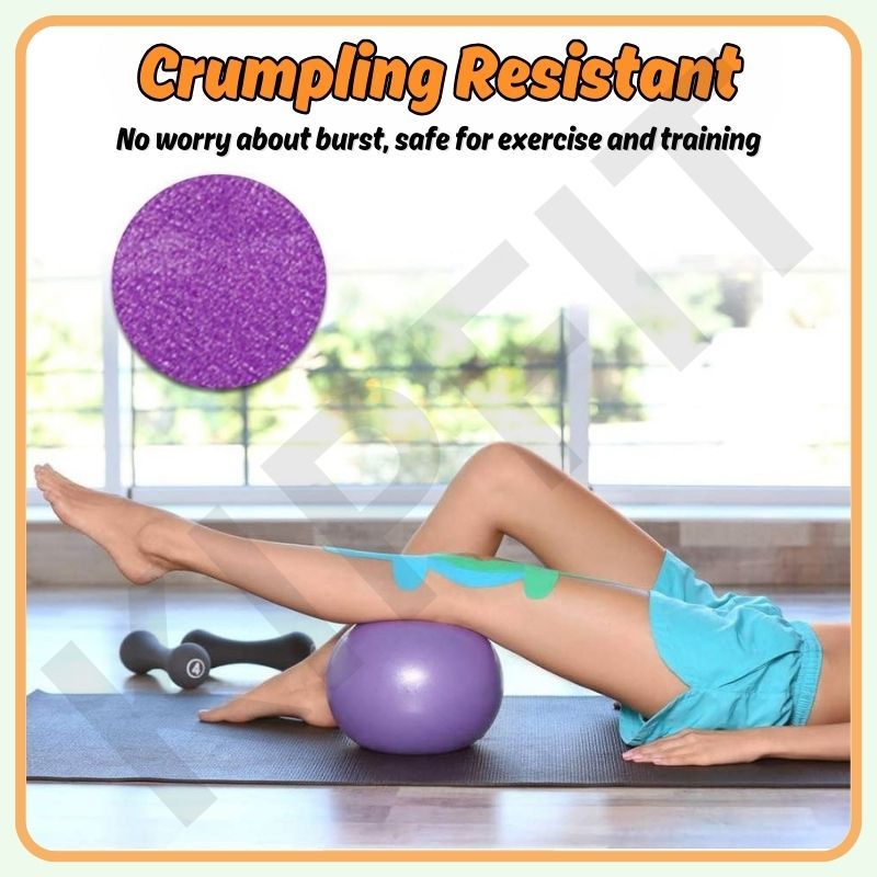 25cm Pilates Yoga Ball – Anti-Burst Non-Slip PVC Fitness Core Balance & Massage Exercise Ball 小瑜伽球