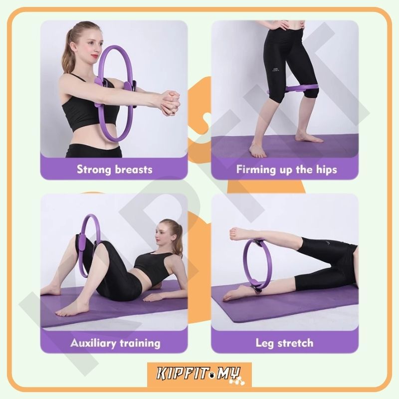 Pilates Ring Resistance Circle – Yoga Magic Ring for Full Body Toning Thigh Arm Core Workout瑜伽轮 普拉提环