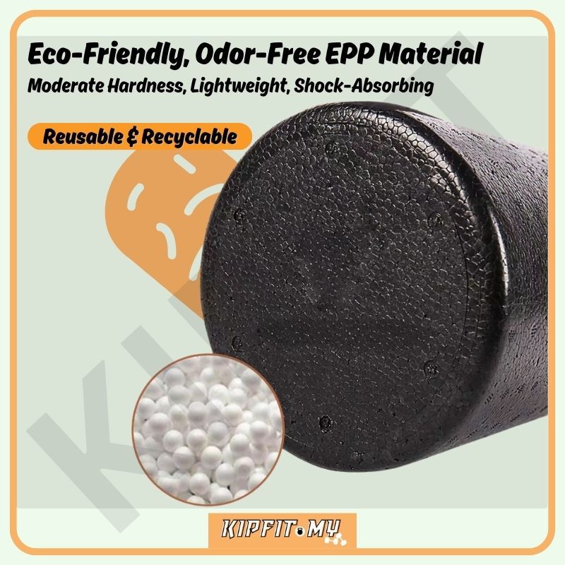 High-Density Round Foam Roller – EPP Hard Yoga Roll for Muscle Relief 泡沫轴 瑜伽柱