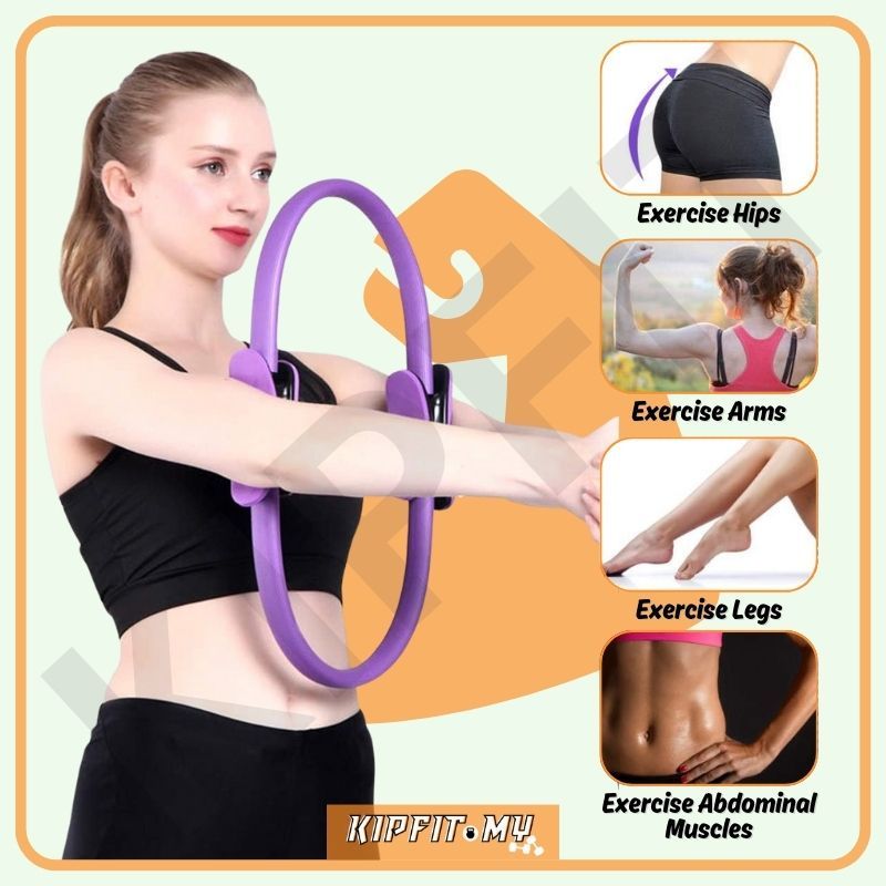 Pilates Ring Resistance Circle – Yoga Magic Ring for Full Body Toning Thigh Arm Core Workout瑜伽轮 普拉提环