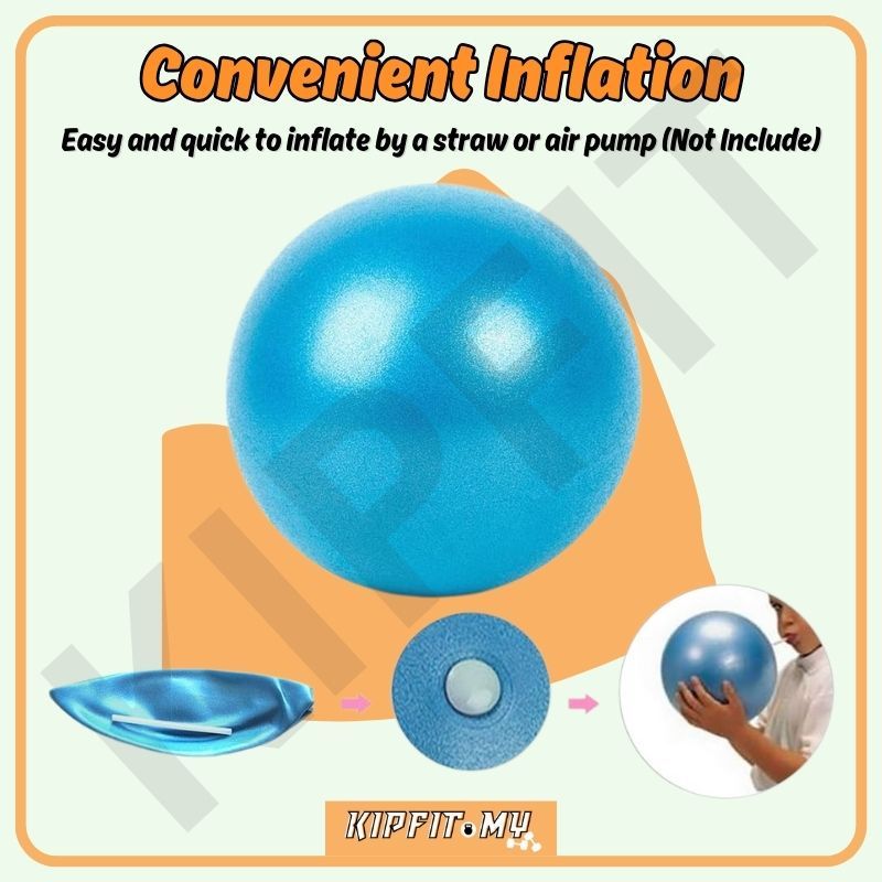 25cm Pilates Yoga Ball – Anti-Burst Non-Slip PVC Fitness Core Balance & Massage Exercise Ball 小瑜伽球