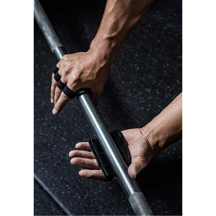 Fitness Gym Grip Pads for Weightlifting Powerlifting Cross Training Exercise Deadlift 4 Finger Loop Gym Workout Gloves