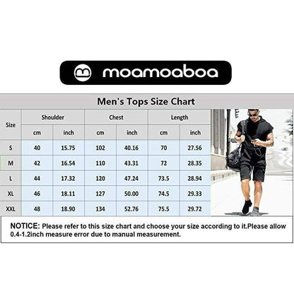 Moamoaboa Men's Gym Tank Tops Sports T Shirt Thin Fitness Muscle Vest Sleeveless Hoodies with Pockets