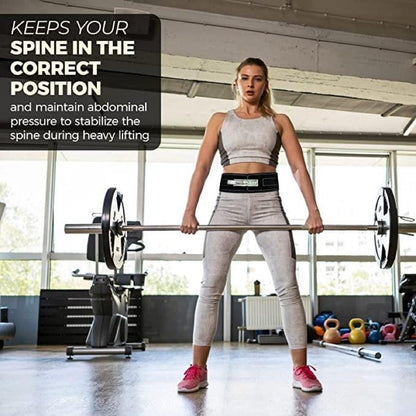 Lever Weight Lifting Leather Belt - 10mm Powerlifting Gym Belts for Men & Women