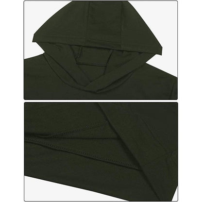 Moamoaboa Men's Gym Tank Tops Sports T Shirt Thin Fitness Muscle Vest Sleeveless Hoodies with Pockets