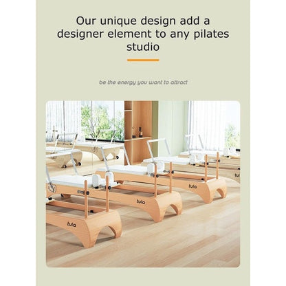 Tula Designer Reformer Model Vakra Beech Wood Pilates