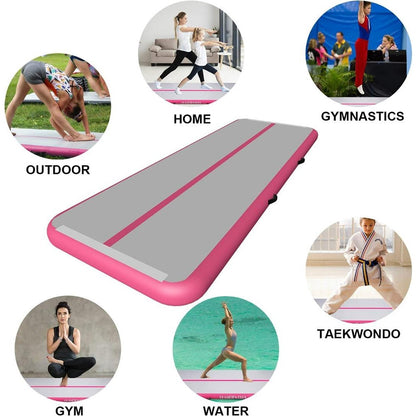 Gymnastics Air Mat Tumble Track Tumbling Mat Inflatable Floor Mats With Electric Air Pump
