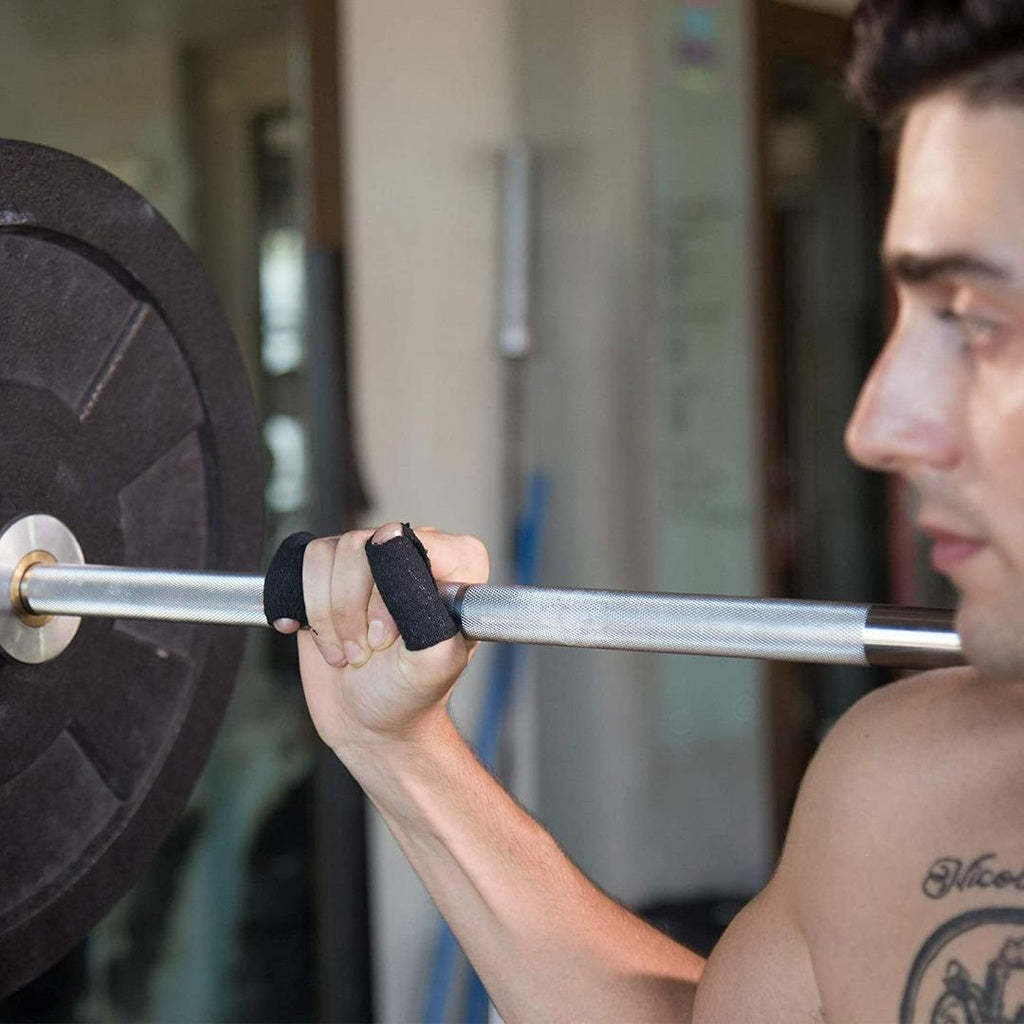 Oly Grip: Weightlifting Thumb Hook Grip Cotton Tear Stretch Tape (6 Rolls) - Keep Fingers and Hands Safe During Workout