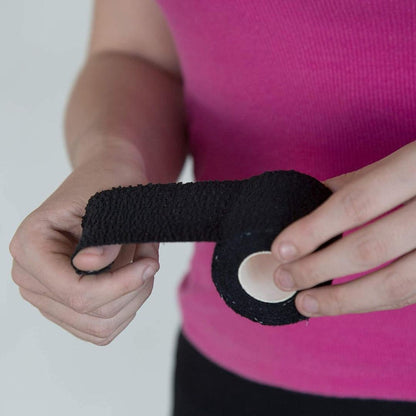 Oly Grip: Weightlifting Thumb Hook Grip Cotton Tear Stretch Tape (6 Rolls) - Keep Fingers and Hands Safe During Workout