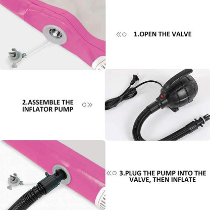 Gymnastics Air Mat Tumble Track Tumbling Mat Inflatable Floor Mats With Electric Air Pump