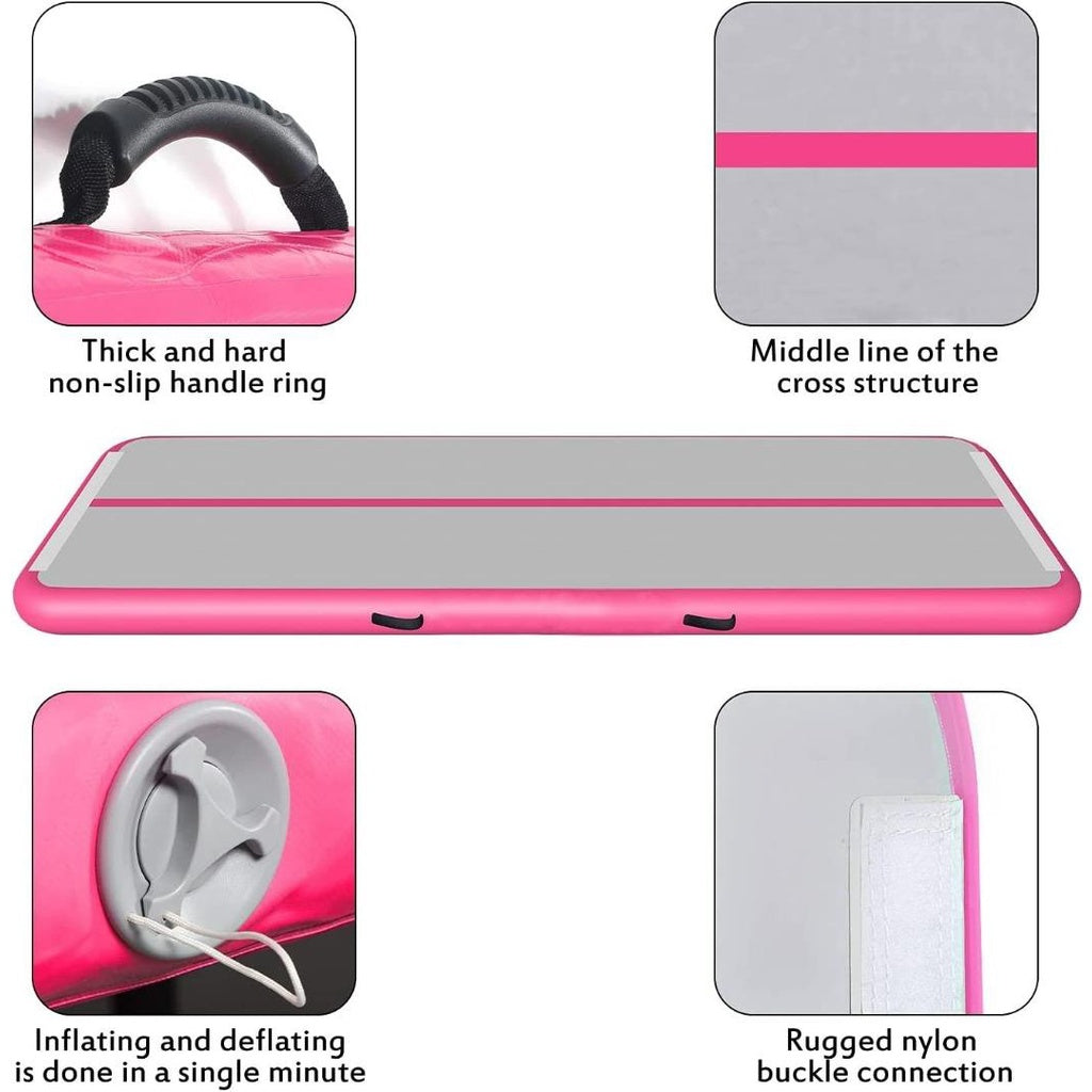 Gymnastics Air Mat Tumble Track Tumbling Mat Inflatable Floor Mats With Electric Air Pump