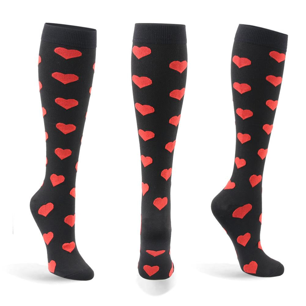Compression Socks Knee High Men Sports Socks 20-30mmHg Edema Diabetes Varicose Veins Running Women Marathon Compression