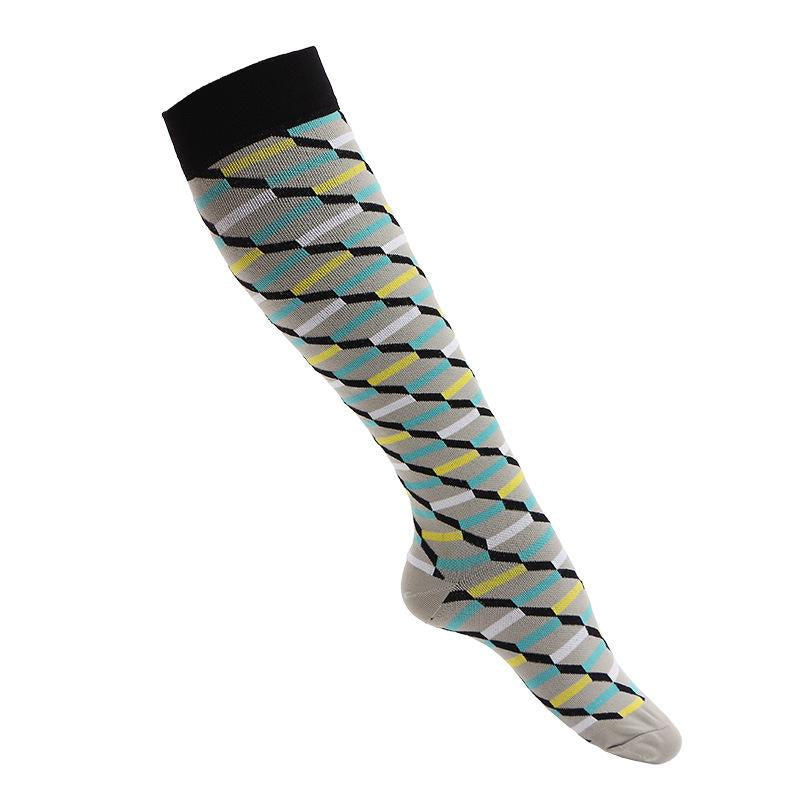 Compression Socks Knee High Men Sports Socks 20-30mmHg Edema Diabetes Varicose Veins Running Women Marathon Compression