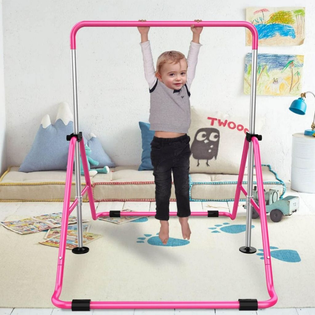 Versatile Gymnastics Bars: Adjustable Height, Expandable, and Foldable Junior Training Bar for Kids