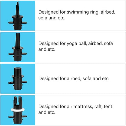 Electric Air Pump High Power Electric Air Pump 600W Portable Inflator Pump with 4 Sizes Nozzle UK plug