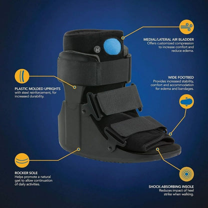 Short Air Cam Walker Fracture Boot, Medium, Black