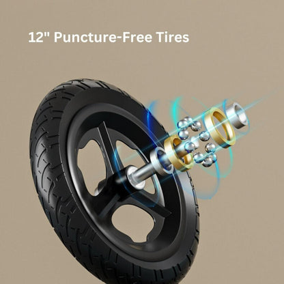 Todd Toddler Balance Bike 2 Year Old, Age 24 Months to 5 Years Old, 12 Inch Push Bicycle, Steady Balancing