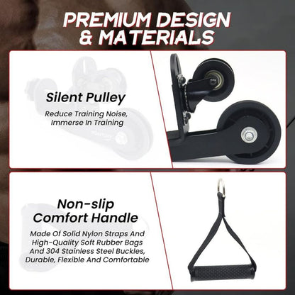 Heri Arm Wrestling Training Equipment, Arm Wrestling Training Table Pulley Cable System, Fitness Forearm Workout