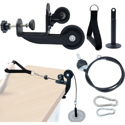 Heri Arm Wrestling Training Equipment, Arm Wrestling Training Table Pulley Cable System, Fitness Forearm Workout