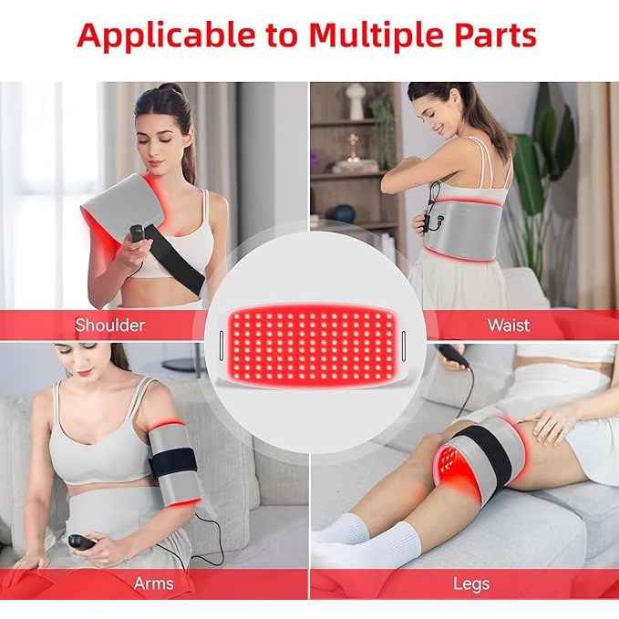 Portable Red Light Therapy Belt - 360 LED for Dogs & Humans, Infrared Light Therapy for Muscle & Joint Pain Relief with