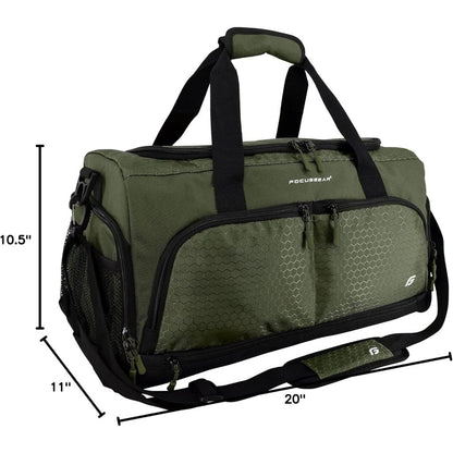 Ultimate Gym Bag 2.0: The Durable Crowdsource Designed Duffel Bag with 10 Optimal Compartments Including Water Resistant